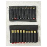 2 NYLON BELT 410 SHOTGUN SHELL CARRIERS W/ 18