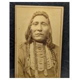 Antique Carte De Visite CDV Photo Native American