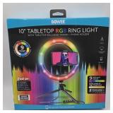 NEW 10' RGB RING LIGHT TABLETOP