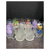 McDONALDï¿½S GLASSES FROSTED BATMAN MUGS,