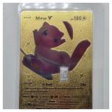 1 GR FINE SILVER BAR ON POKEMAN MEW GOLD FOIL