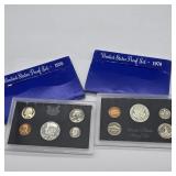 2- 1970 SILVER US PROOF COIN SETS