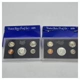 2- 1970 SILVER US PROOF COIN SETS
