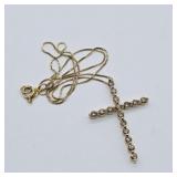 14K YELLOW GOLD BOX CHAIN 10K YELLOW GOLD DIAMOND