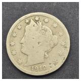 1912 LIBERTY V NICKEL KEY DATE