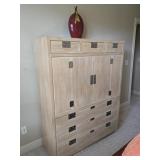 Vintage Henredon Bel Air Blonde Bedroom Armoire