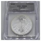 2023 1.5 EURO MS68 WIENER PHILHARMONIKER