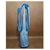 Mid Century Free Form Art Glass Vase