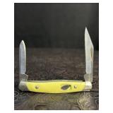 BUCK YELLOW HANDLE 2-BLADE POCKET KNIFE MISSING