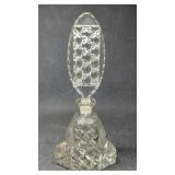 Vintage Morlee Czech Cut Glass Perfume Bottle