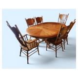 Oak Dining Table & 6 Chairs