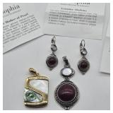 LIA SOPHIA PENDANTS & EARRINGS JASPER, MOTHER OF