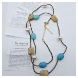 LIA SOPHIA TURQUOISE, JASPER & MOTHER OF PEARL