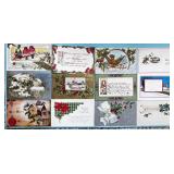 12 Antique Christmas Postcards