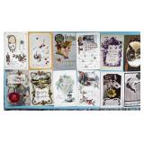 12 Antique Christmas & Other Postcards