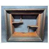 Vintage Wall Mount Shadow Box Display Shelf Solid