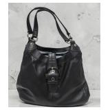 Vtg Y2K COACH Soho Lynn Black Leather Purse Hobo