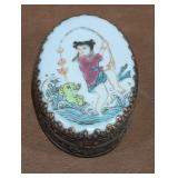 Vintage Chinoiserie Trinket Box