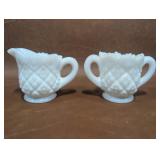 Westmoreland Glass Thumbelina White Childs Set