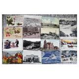 16 Antique Postcards