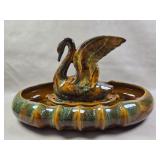 Van Briggle Pottery Swan Flower Frog &