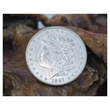1887 UNC Morgan Silver Dollar