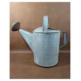 Vintage Galvanized Watering Can with Dual