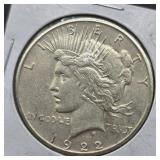 1922 S PEACE SILVER DOLLAR