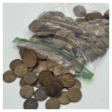 659G of LINCOLN HEAD WHEAT PENNIES & 2- INDIAN
