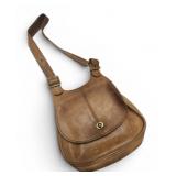 Vtg Coach Crescent Saddle Bag glove-tanned