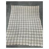 HAND CROCHETED TABLE CLOTH SEVERAL STAINS BUT