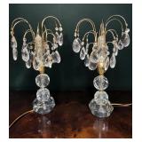 Pr Waterfall Table Lamps 30