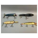 4 Vintage Fishing Lures: Smithwick Rattlin