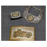 Vintage Western & Motorcycle Belt Buckles