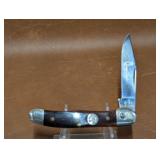 Queen Steel Button Lock Single Blade Knife