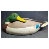 Vintage Carved Wood & Hand Painted Mallard Duck