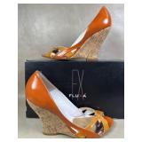 Fluxa Cork Wedges Retro Colors Heels