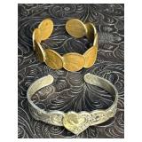 2 BRACELETS/CUFFS HORSE THEMED BY MONTANA