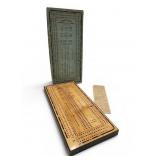 Vtg Continuous Track Gribbage Wood Game Board
