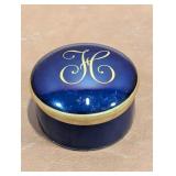 Limoges France Monogrammed Trinket/ Jewelry Box
