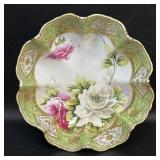 Antique Nippon Noritake Hand Painted Bowl Roses ,