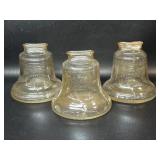 3 Glass Liberty Bell Coin Banks , 1976 , One has