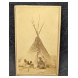 Antique Carte De Visite CDV Photo Native American