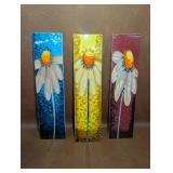 Floral Tile Art Plaques