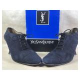 Yves Saint Laurent Luc Midnight Suede Navy Blue