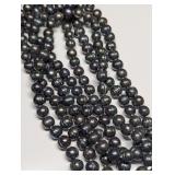 Tahitian Style Black Pearl Necklace, Black Pearls