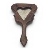 Antique Carved Walnut Vanity Mirror Back is not