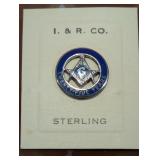 I. & R. Co. Masonic 25-year Service Oapel Pin,