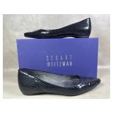 Stuart Weitzman Black Crystal Snake Slip in Shoes