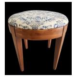 Vtg Walnut Stool Davis Cabinet Company